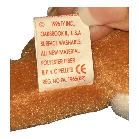 Ty Beanie Baby Chip the Cat Retired RARE Errors Mint 1996 w/tag protector case. - Picture 7 of 7